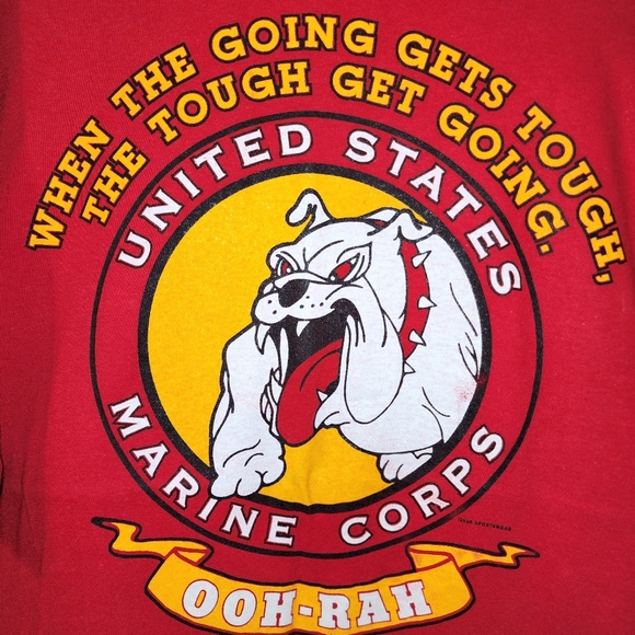 Vintage U.S. Marine Corps Bulldog War Dog Ooh Rah - Picture 3 of 8